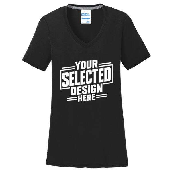TVCC - Ladies 65/35 Performance V-Neck T-Shirt Thumbnail