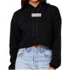 Women's Sponge Fleece Cropped Fleece Hoodie Thumbnail
